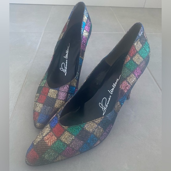 80s Inspired Multicoloured Heel - Picture 3 of 3